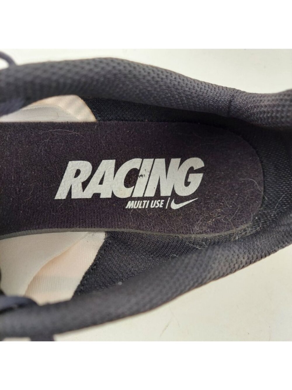 Nike Racing Shoe Mens 11.5 Multi Use Zoom Rival Black White Performance Athletic - Picture 7 of 12
